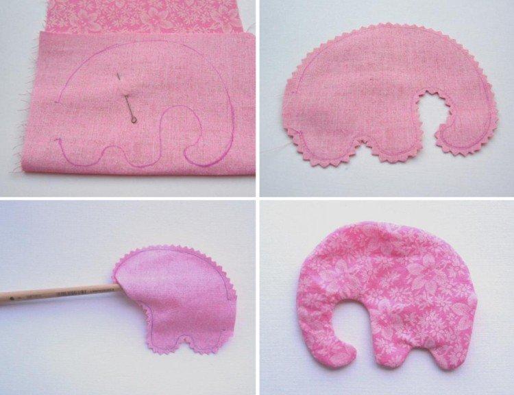 Éléphant - pelote à épingles à faire soi-même