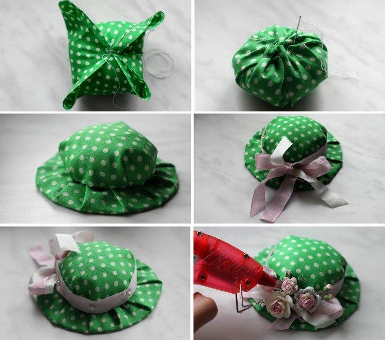 Chapeau - pelote à épingles à faire soi-même
