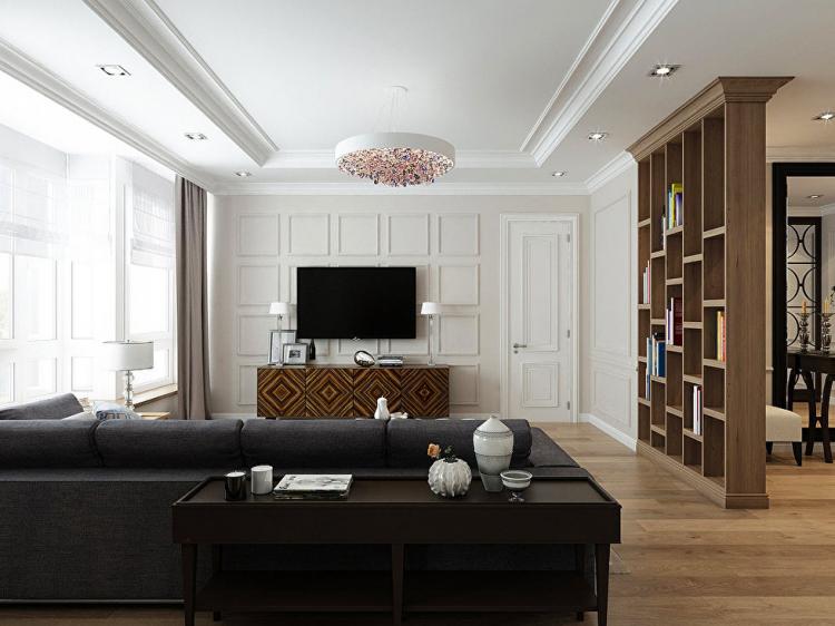 L'intérieur de l'appartement est de 97 m².