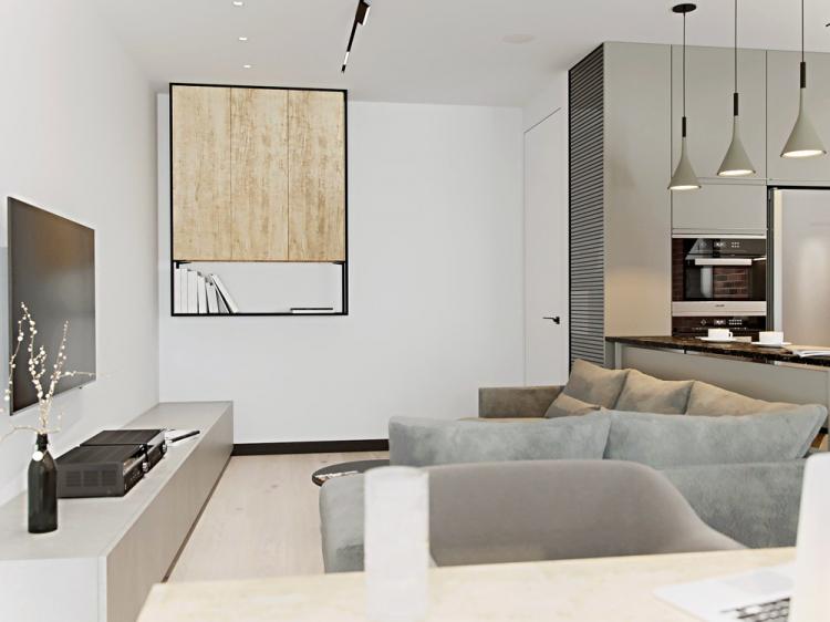 Intérieur d'appartement pour un jeune homme