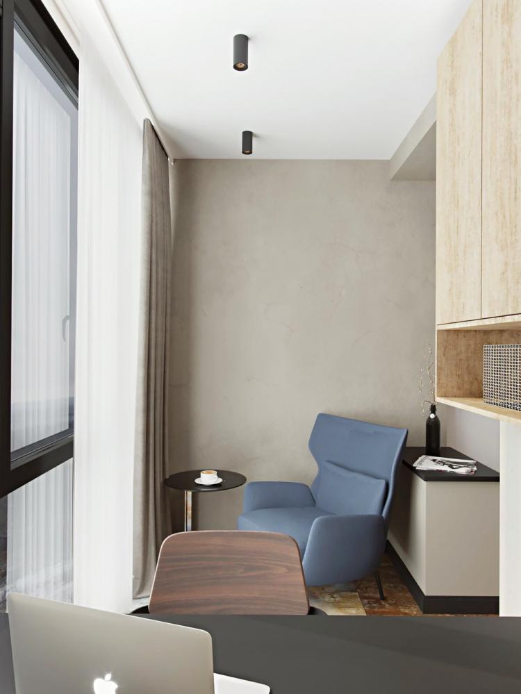 Intérieur d'appartement pour un jeune homme