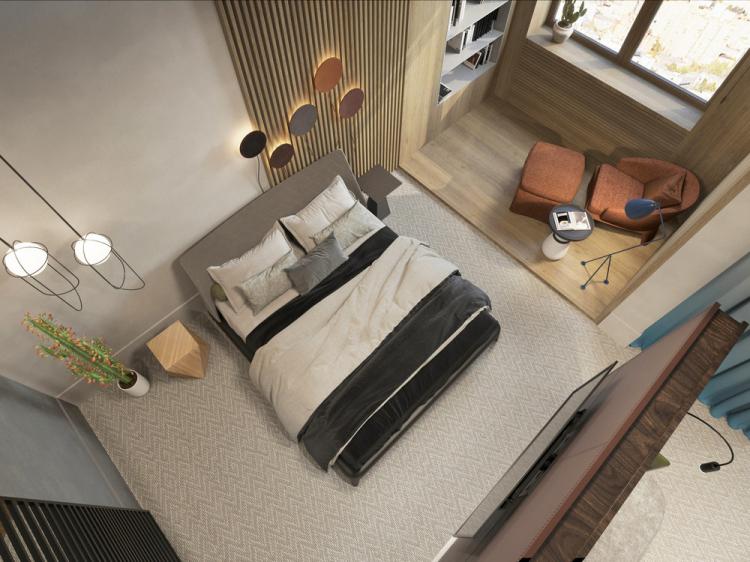 Intérieur d'appartement pour une jeune famille