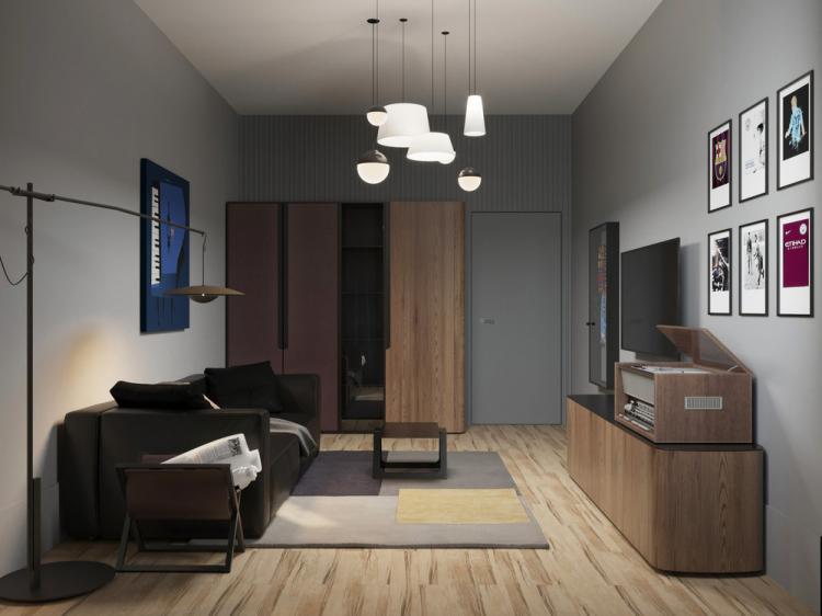 Intérieur d'appartement pour une jeune famille