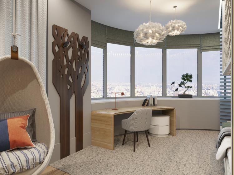 Intérieur d'appartement pour une jeune famille