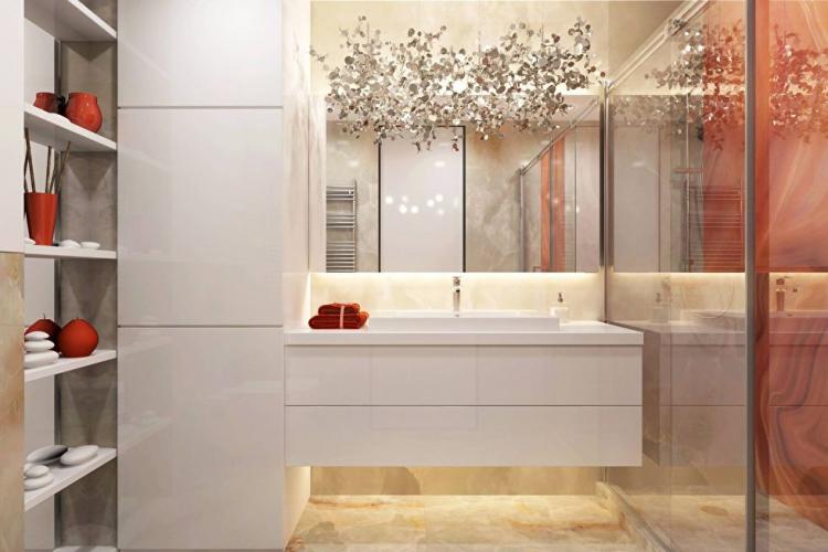 Intérieur d'appartement dans le complexe résidentiel d'Obolon Residences, Kiev