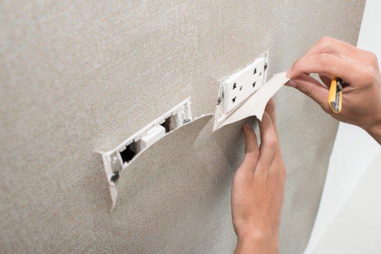 Après le collage - Comment coller du papier peint vinyle