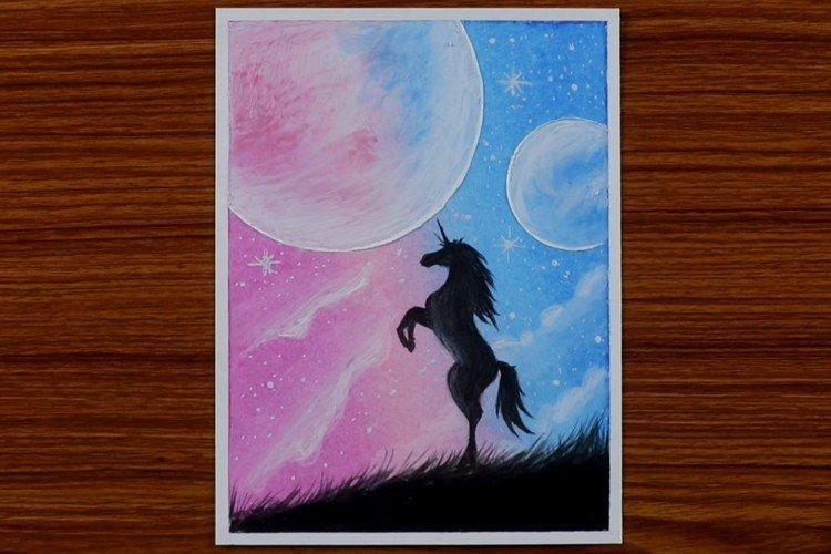 Comment dessiner une licorne aux pastels