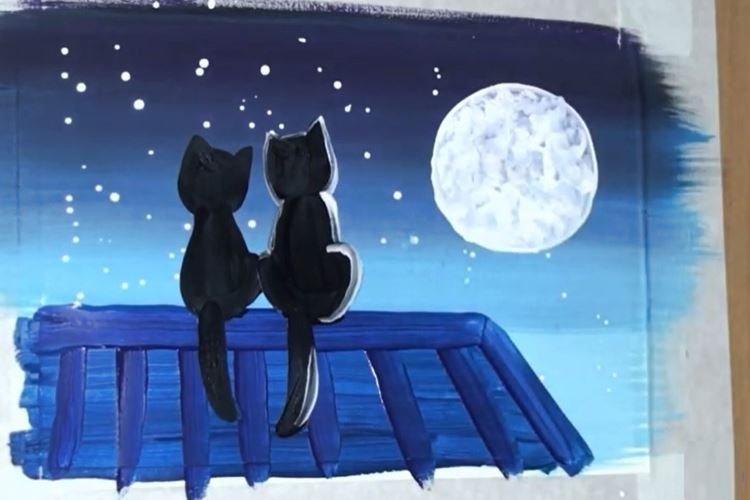 Comment dessiner des chatons romantiques à la gouache