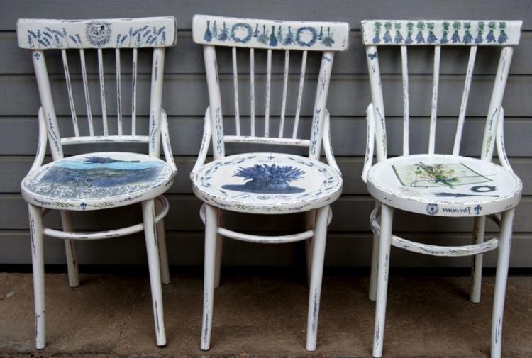 Vieilles chaises - décor, comment mettre à jour (photo)