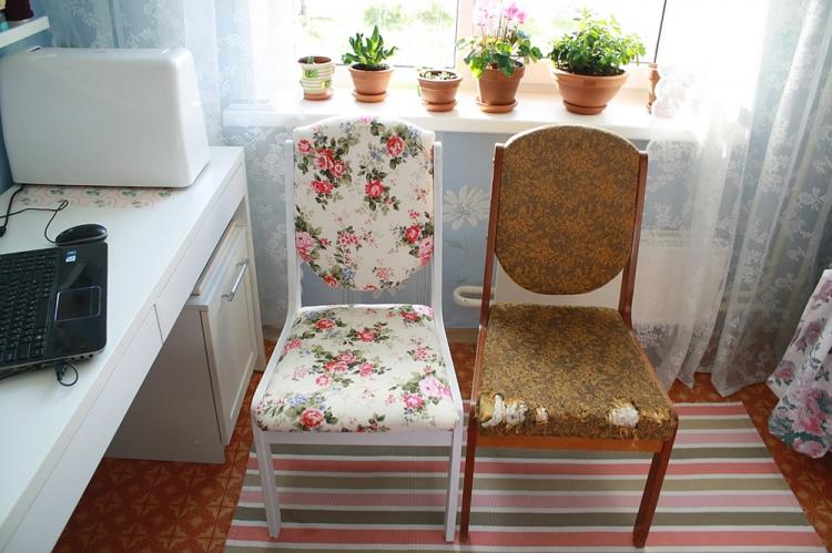 Vieilles chaises - décor, comment mettre à jour (photo)