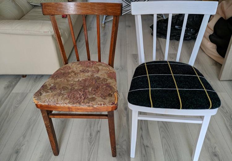 Vieilles chaises - décor, comment mettre à jour (photo)