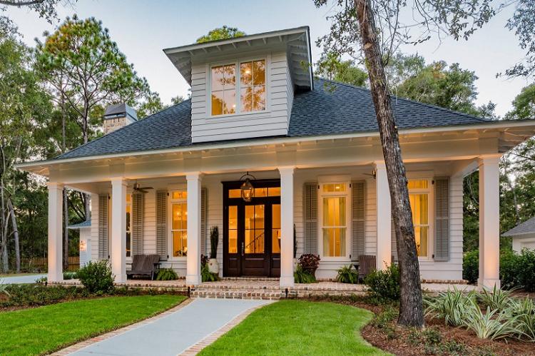 Comment décorer le porche d'une maison privée - Porche en brique