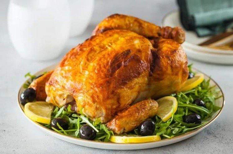 Poulet au four à l'huile de basilic - Comment faire cuire du poulet pour les recettes du nouvel an