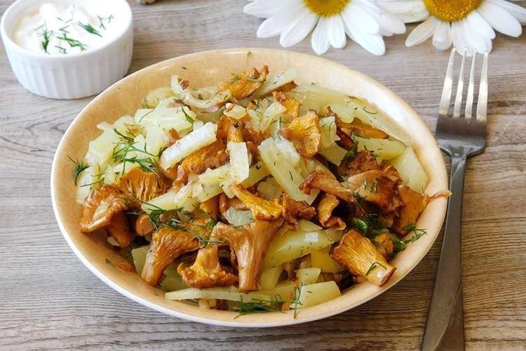 Pommes de terre aux girolles - Recettes comment cuisiner