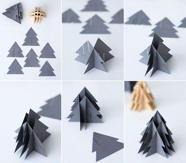 Comment faire un sapin de Noël volumétrique en papier