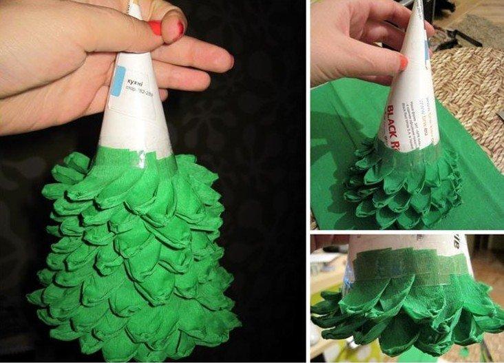 Comment faire un sapin de Noël en papier ondulé