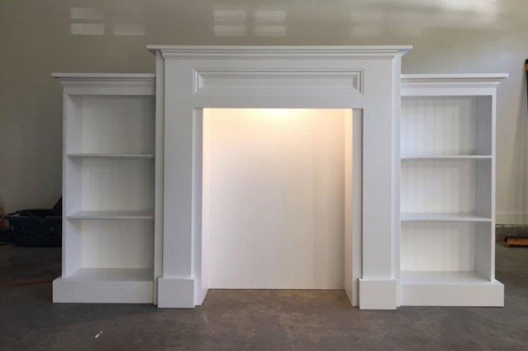 Fausse cheminée à faire soi-même à partir de vieux meubles