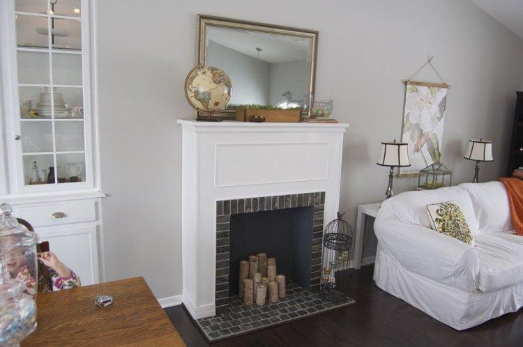 Fausse cheminée à faire soi-même - photo