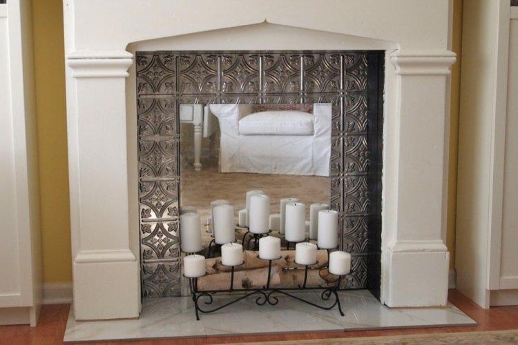 Fausse cheminée à faire soi-même - photo