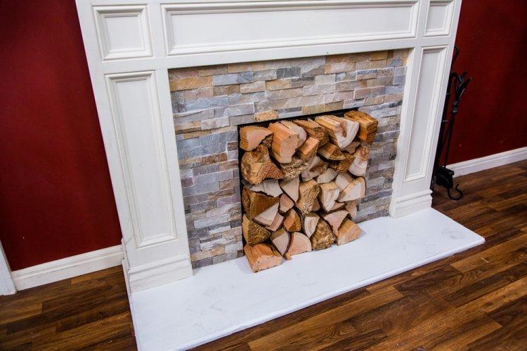 Fausse cheminée à faire soi-même - photo