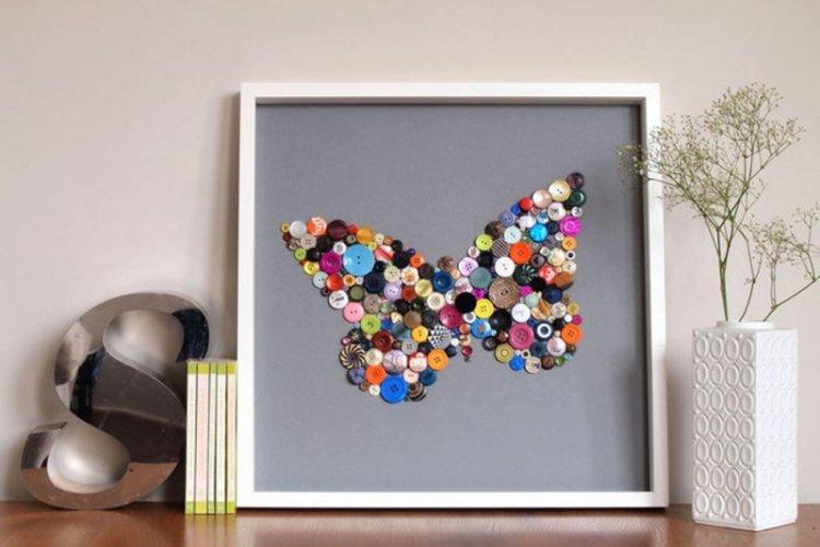 Peintures de boutons de bricolage