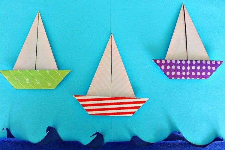 Bateau en papier bricolage pour les plus petits