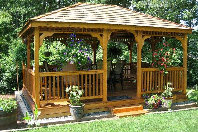 Gazebo en bois bricolage