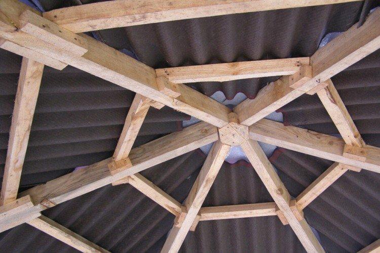  Disposition du toit - Étapes de la construction d'un belvédère de vos propres mains