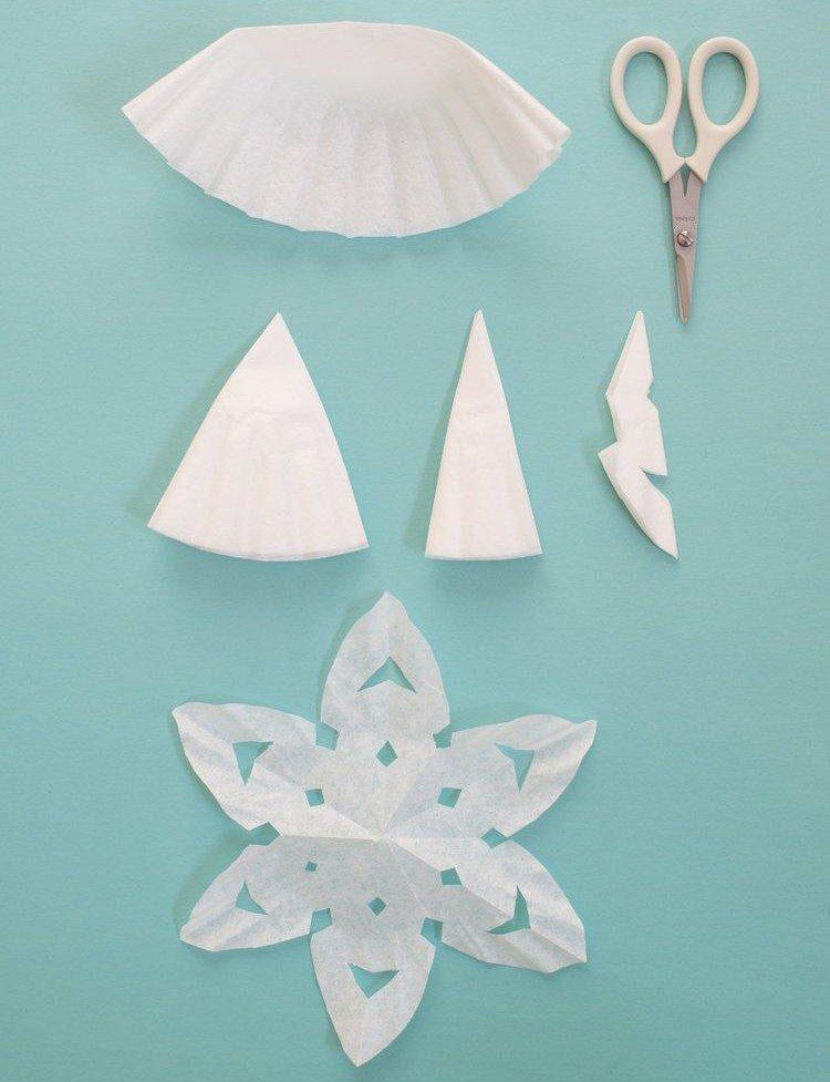 Flocons de neige en papier DIY - photos et idées
