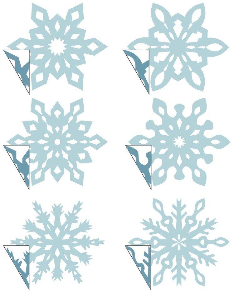 Flocons de neige en papier DIY - photos et idées