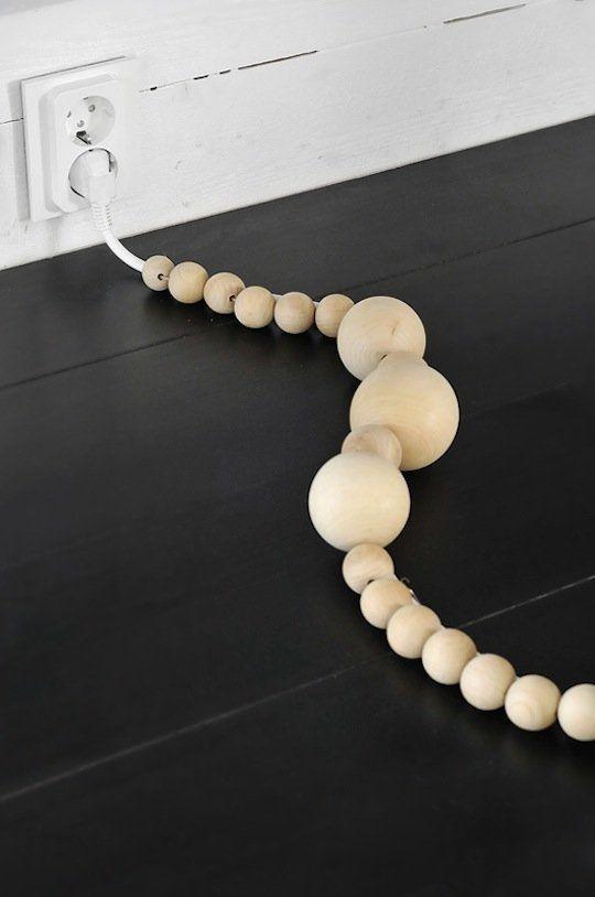 Fils de style ethnique - comment cacher les fils de télévision