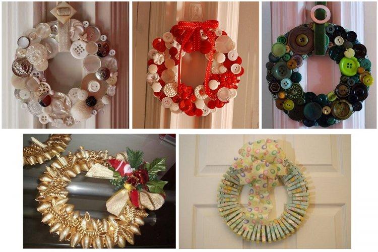 Couronnes de Noël originales - Comment décorer un appartement pour le Nouvel An 2020