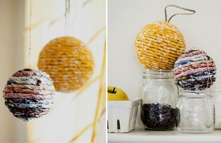 Boules de Noël insolites - Comment décorer un appartement pour le nouvel an 2020