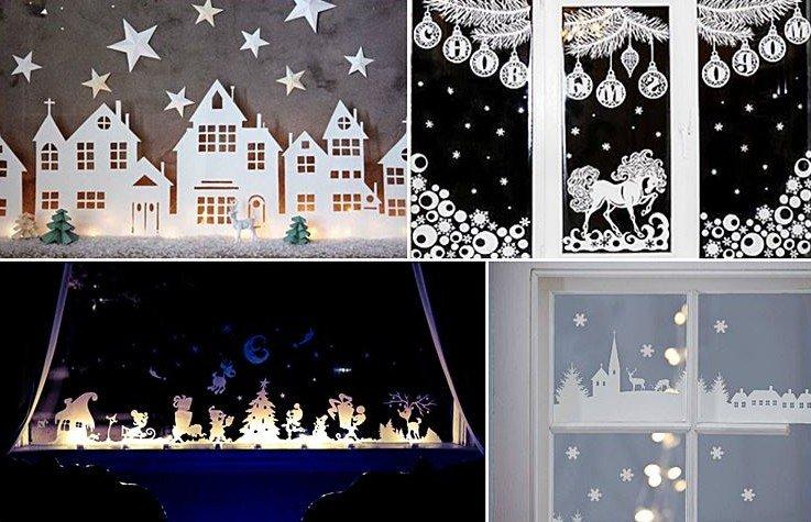 Décoration de fenêtre - Comment décorer un appartement pour le nouvel an