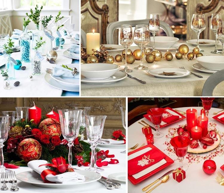 Boules de Noël - Comment décorer la table pour le Nouvel An 2021