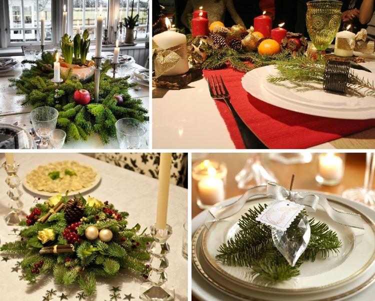 Branches d'épinette - Comment décorer la table pour le nouvel an 2021