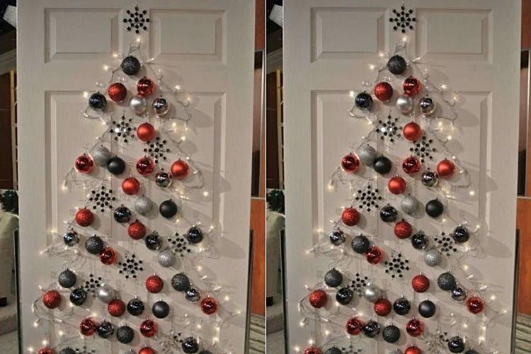 Comment décorer la porte d'entrée pour le Nouvel An - photos et idées