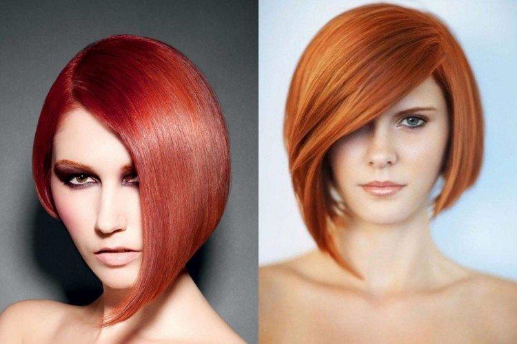 Bob asymétrique pour cheveux mi-longs
