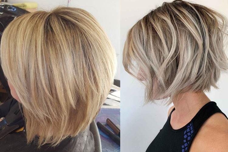 Double bob avec une frange