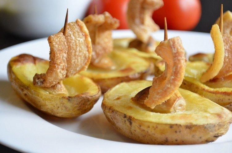 Pommes de terre au four avec bacon - recettes