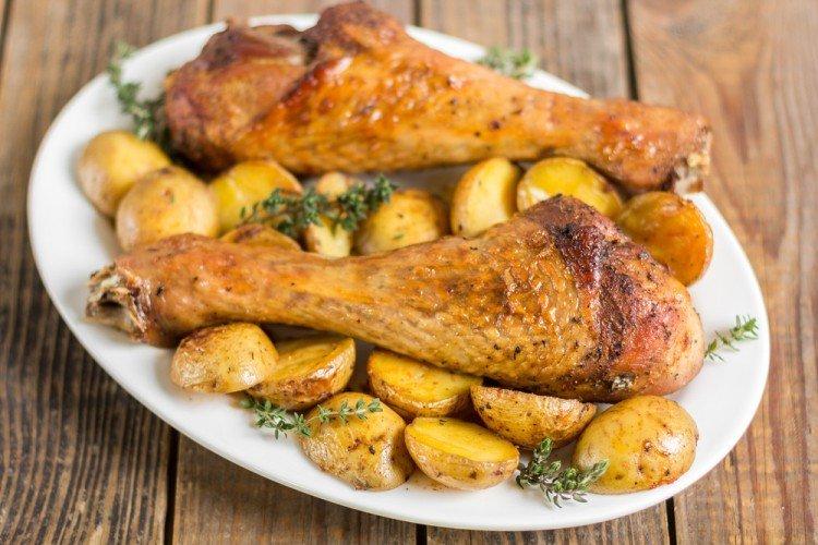 Pommes de terre au four à la dinde - recettes