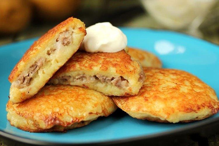 Galettes de pommes de terre fourrées aux champignons - recettes