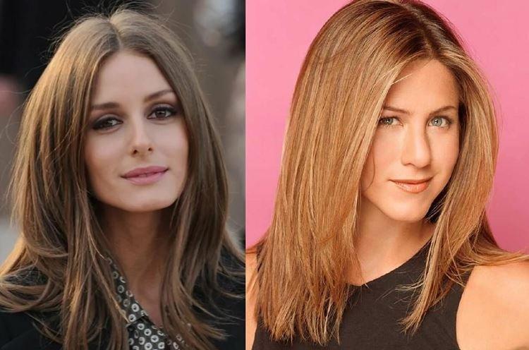 Cascade lisse pour cheveux mi-longs sans frange