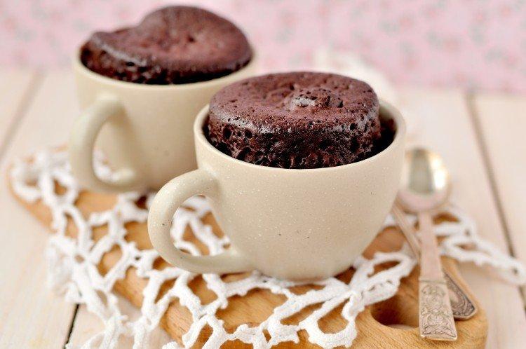 Muffin sans farine au micro-ondes en 5 minutes dans un mug - recette