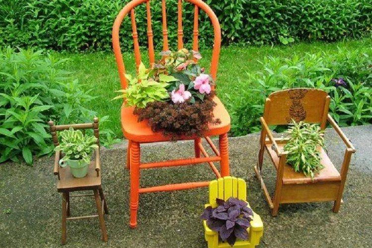 Parterres de fleurs à faire soi-même à partir de vieux meubles
