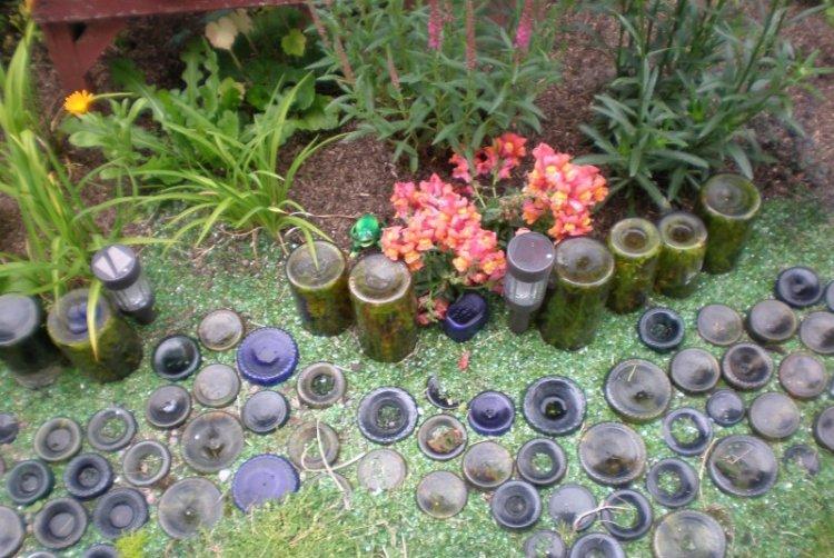 Lits de bouteilles de bricolage