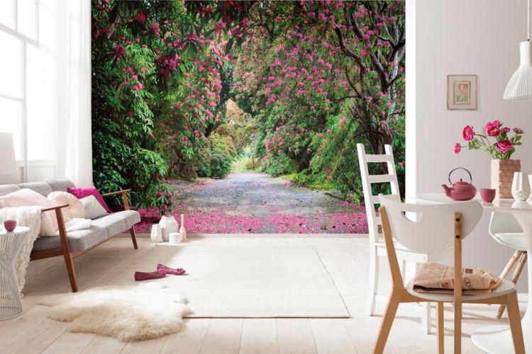 Papier peint photo - Combinaison de papier peint dans la cuisine