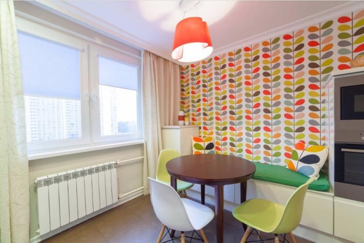 Combinaisons de papiers peints unis et d'accent - Combinaisons de papiers peints dans la cuisine