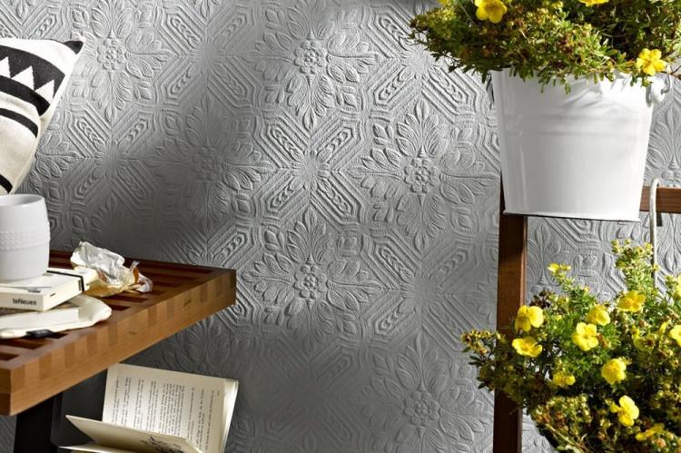 Papier peint intissé - Combinaison de papiers peints dans la chambre