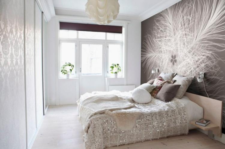 Papier peint photo à l'intérieur de la chambre - Combinaison de papier peint dans la chambre